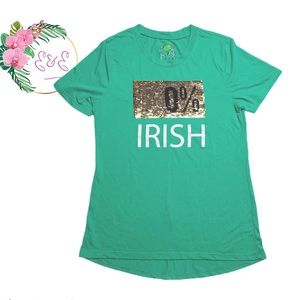 MODERN LUX 100% 0% IRISH GREEN TEE SIZE S